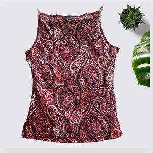 Y2K Whimsigoth 2000s Paisley Top